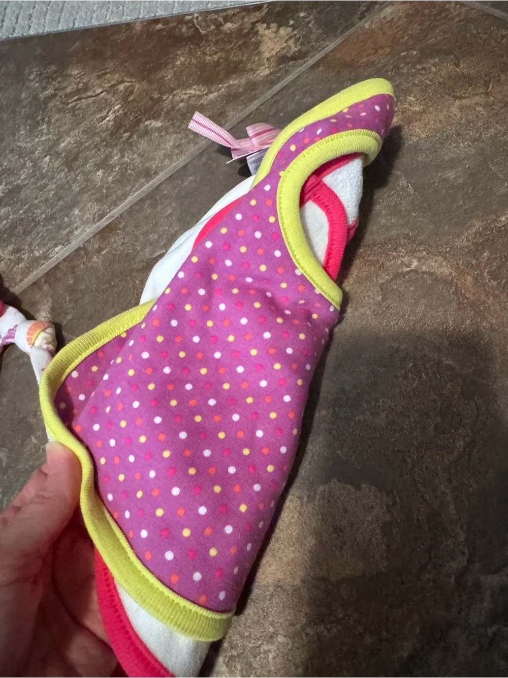 2 Baby Bibs and 2 Hats Set - all new